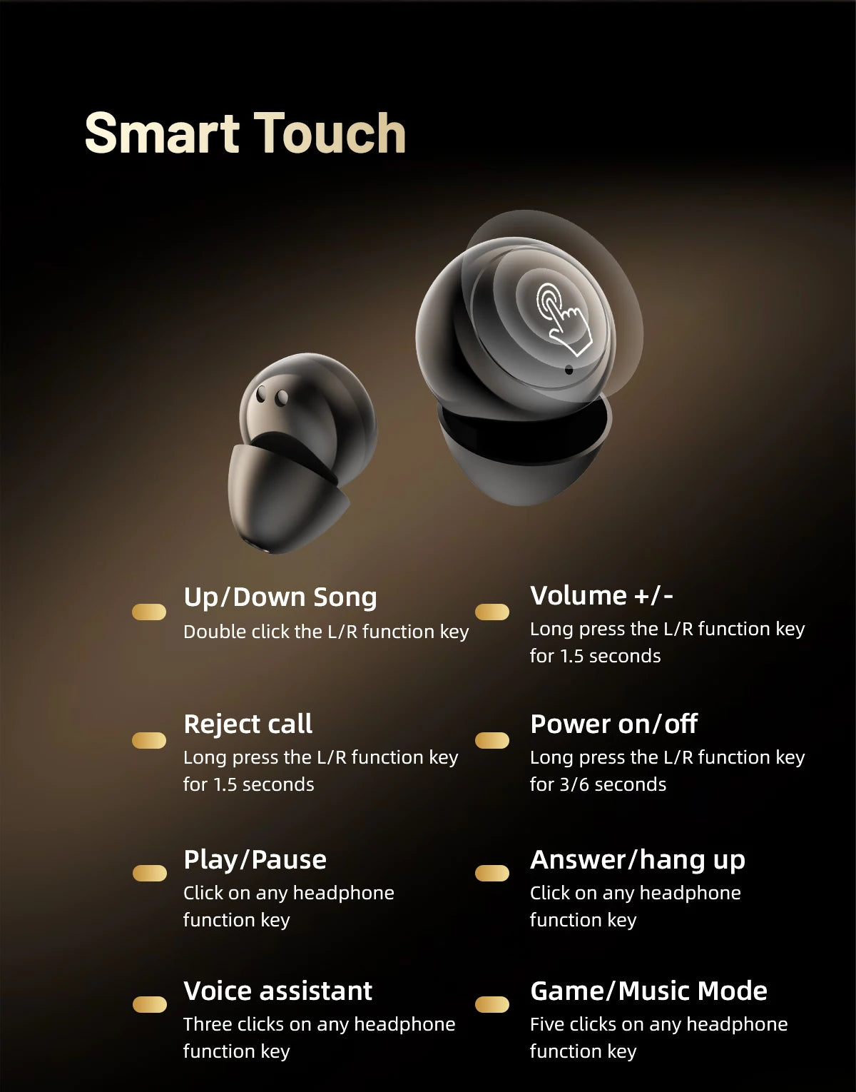 INSONIXN SK55 Mini osynliga trådlösa Bluetooth‑öronlurar för små öron sovning musik skolmaterial