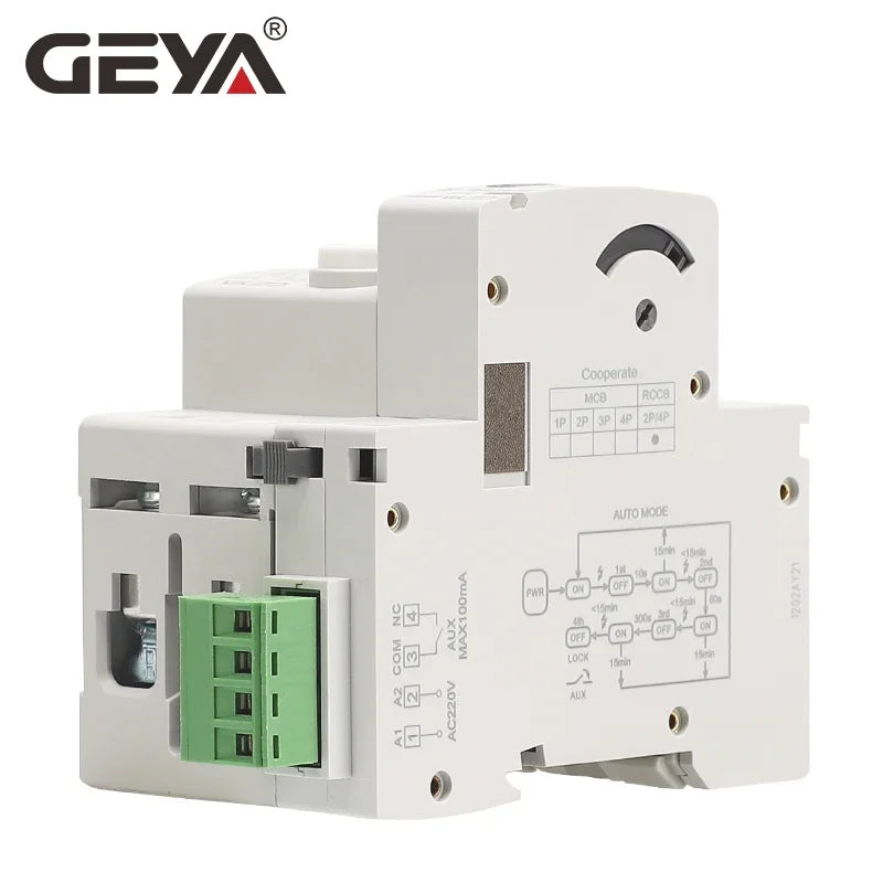 GEYA GRD9L Type A RCD Auto Recloser Differential Circuit Breaker