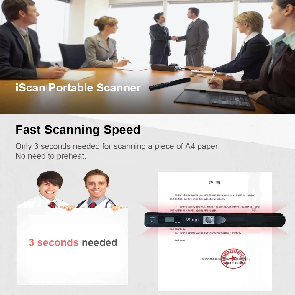 Portable A4 Document Scanner for JPG and PDF