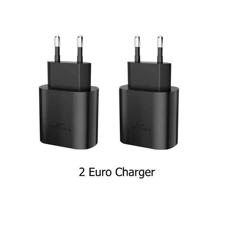 25 W USB-C Wall Charger - Cable and Multipack Options