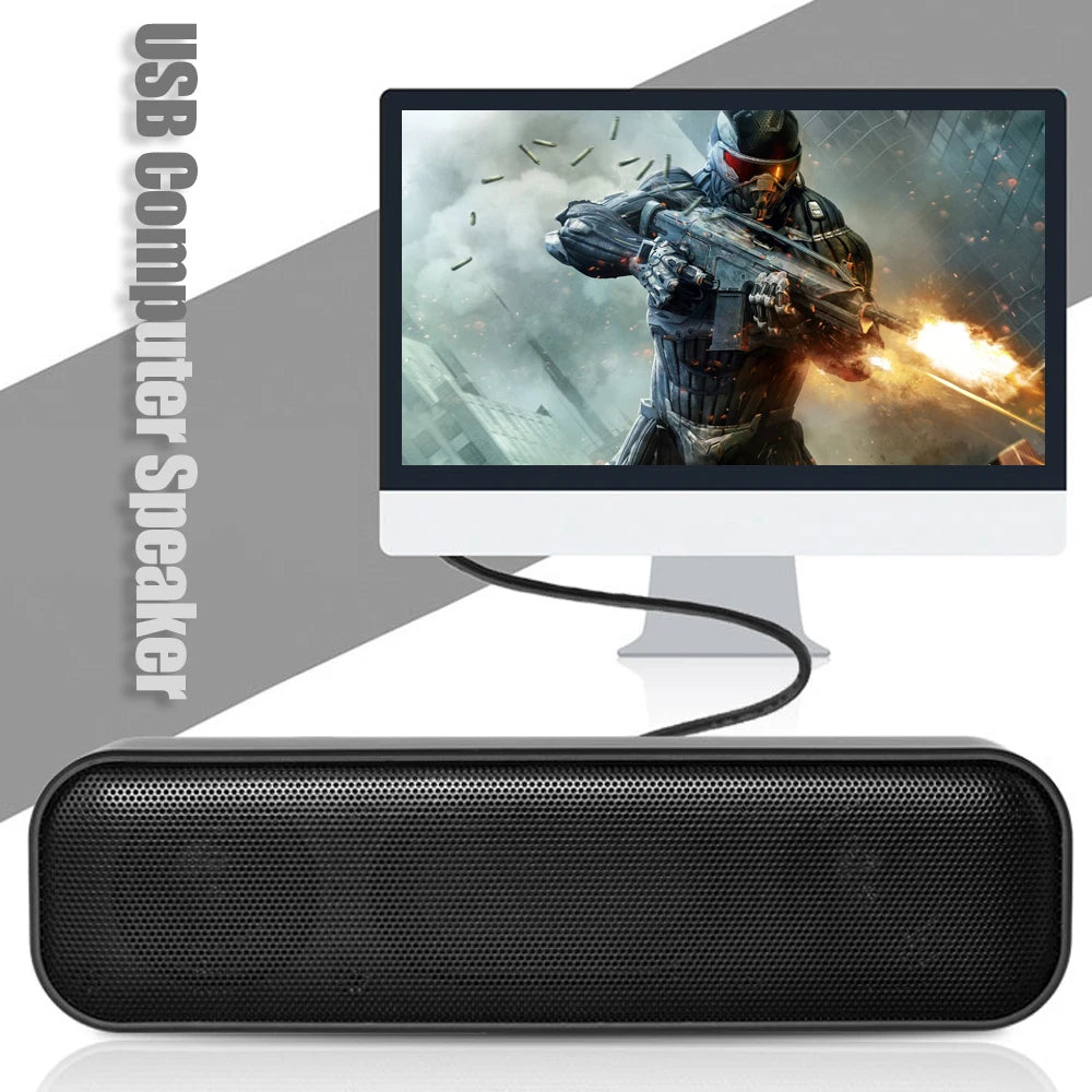USB-Powered Desktop Soundbar