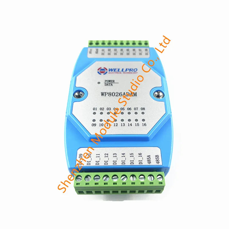 WP8026ADAM 16-Channel Digital Input Module, RS485 Modbus RTU