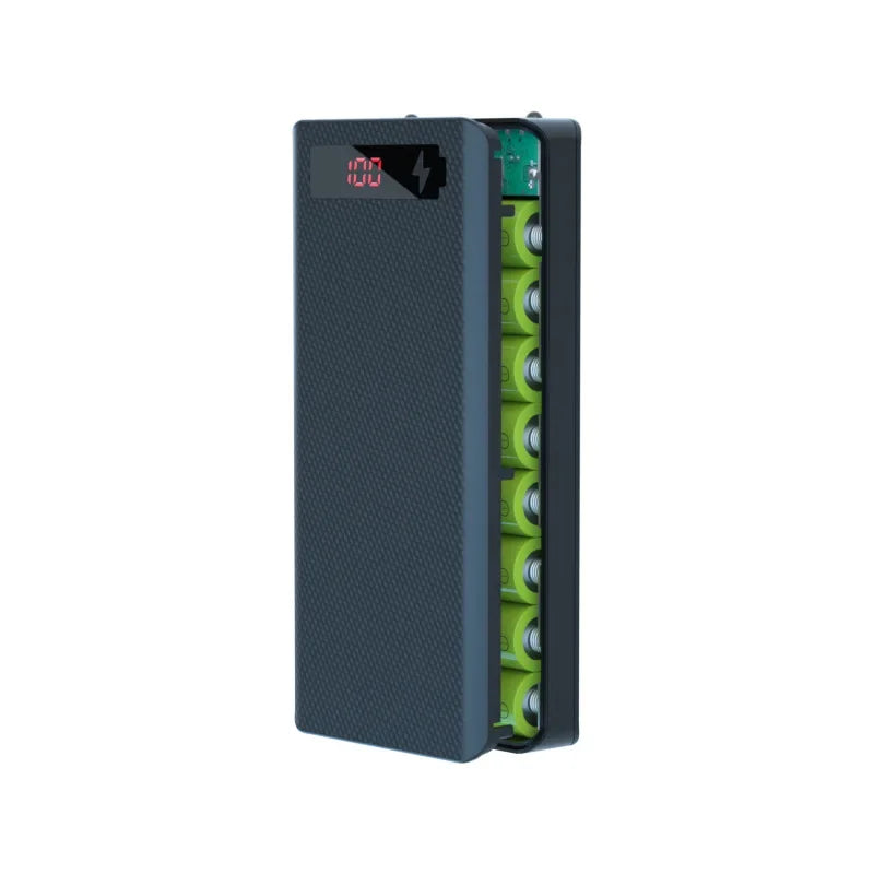 Dual USB Power Bank LED Shell DIY Shell 18650 Holder Cases Detachable Battery Charge Storage Box Without Battery For CellPhone