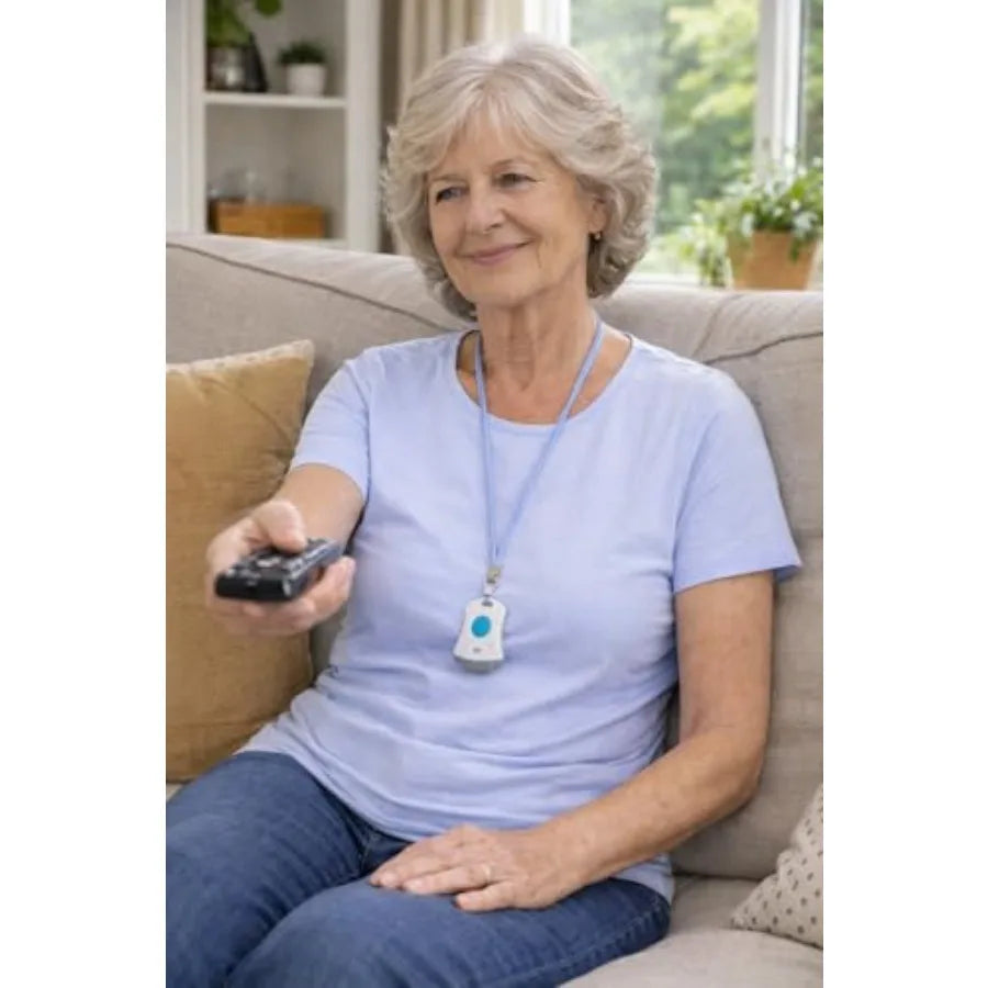 Medical Alert System for Elderly Home Use with Panic Button