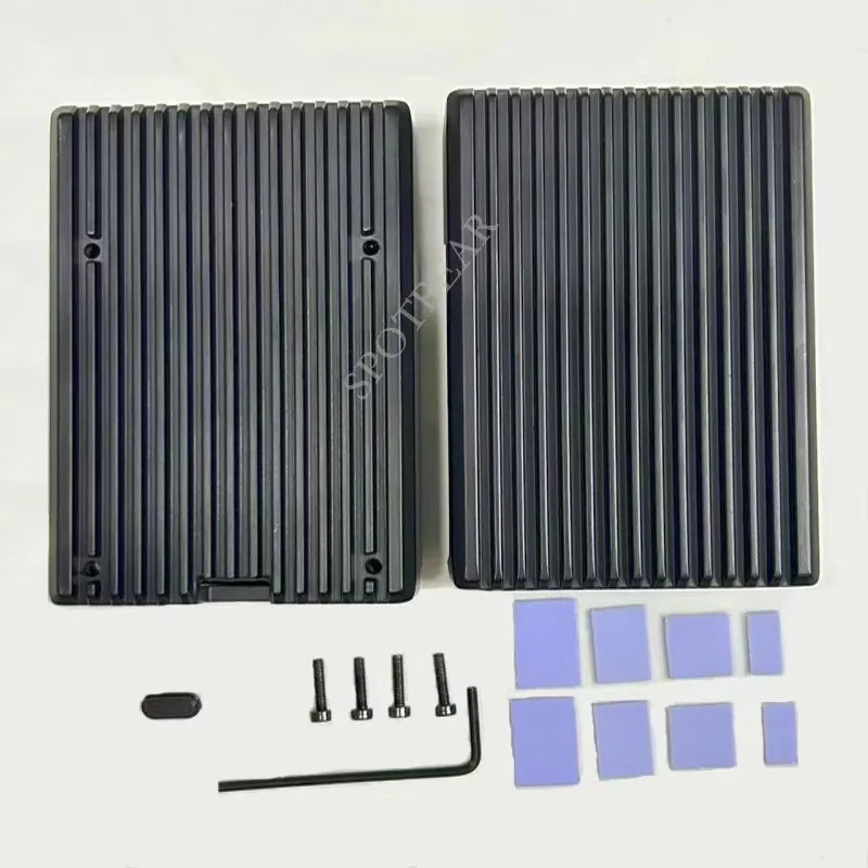 Boîtier en aluminium pour Raspberry Pi 5 avec dissipateurs thermiques