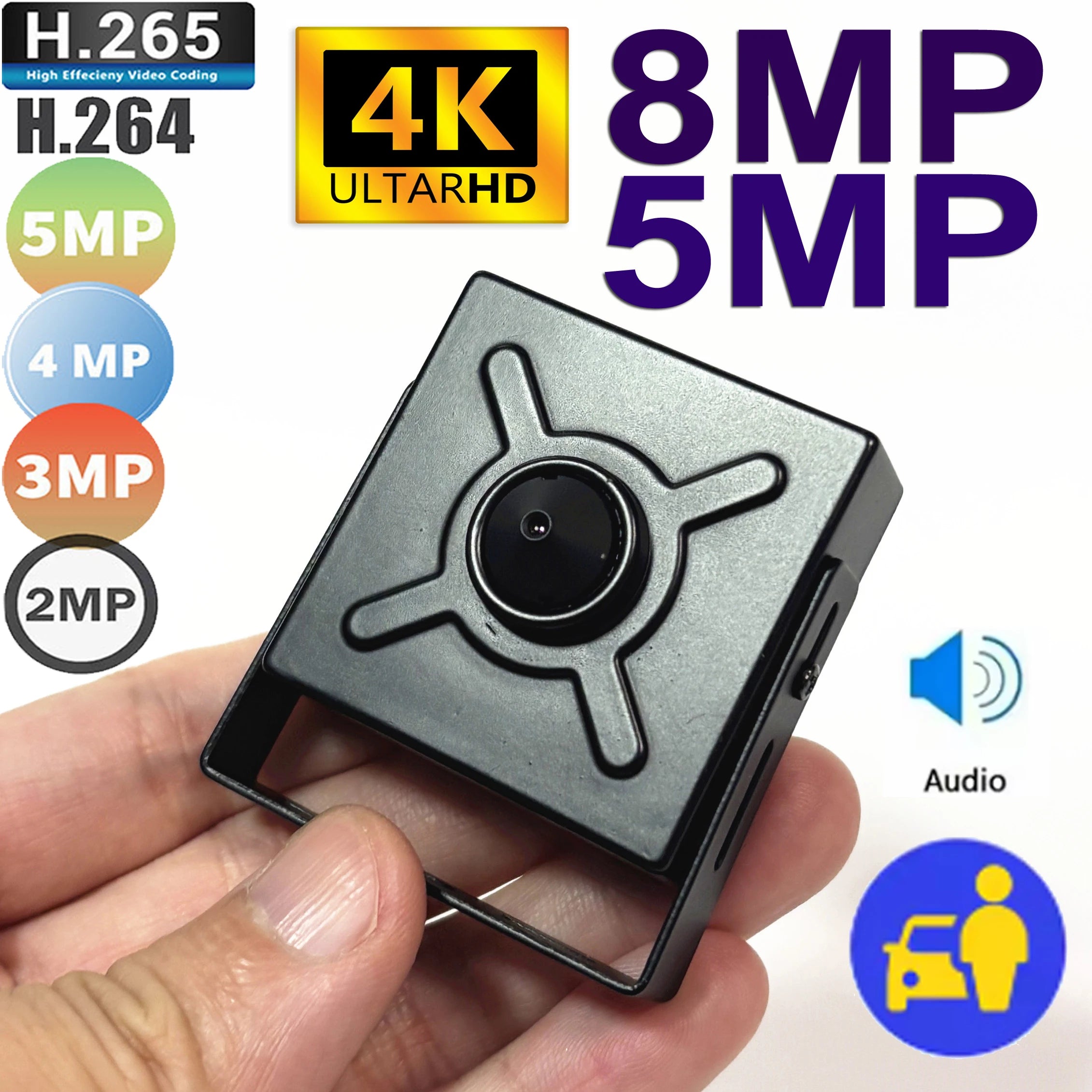 5MP 8MP PoE Mini IP Camera for Indoor Home Security