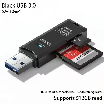 2-v-1 večnamenski USB 3.0 kartični bralnik miniSD TFMemoryCardReader USB flash drive kartični bralnik adapter za PC prenosnike dodatki