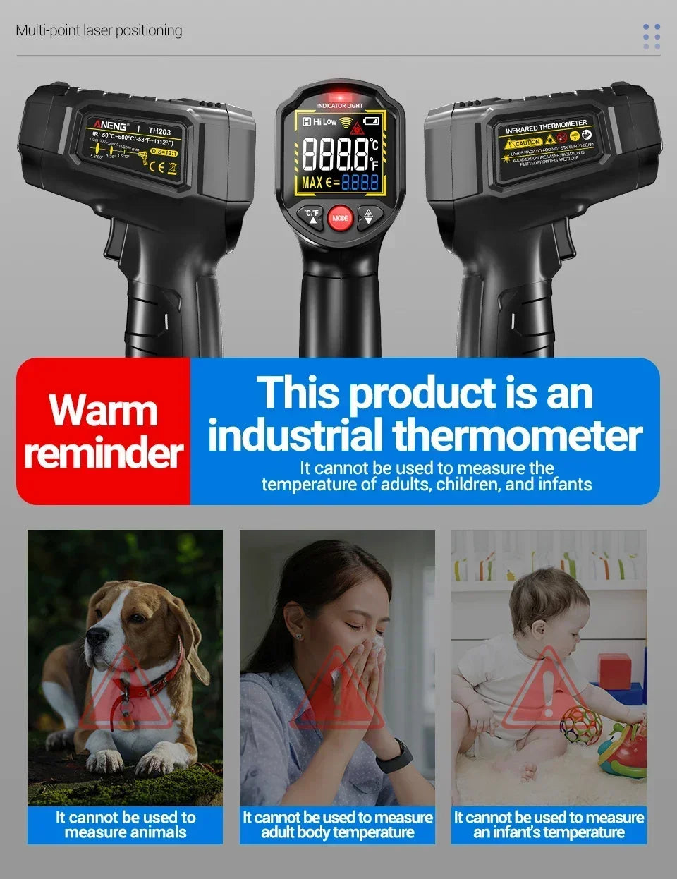 TH203 Infrared Surface Thermometer