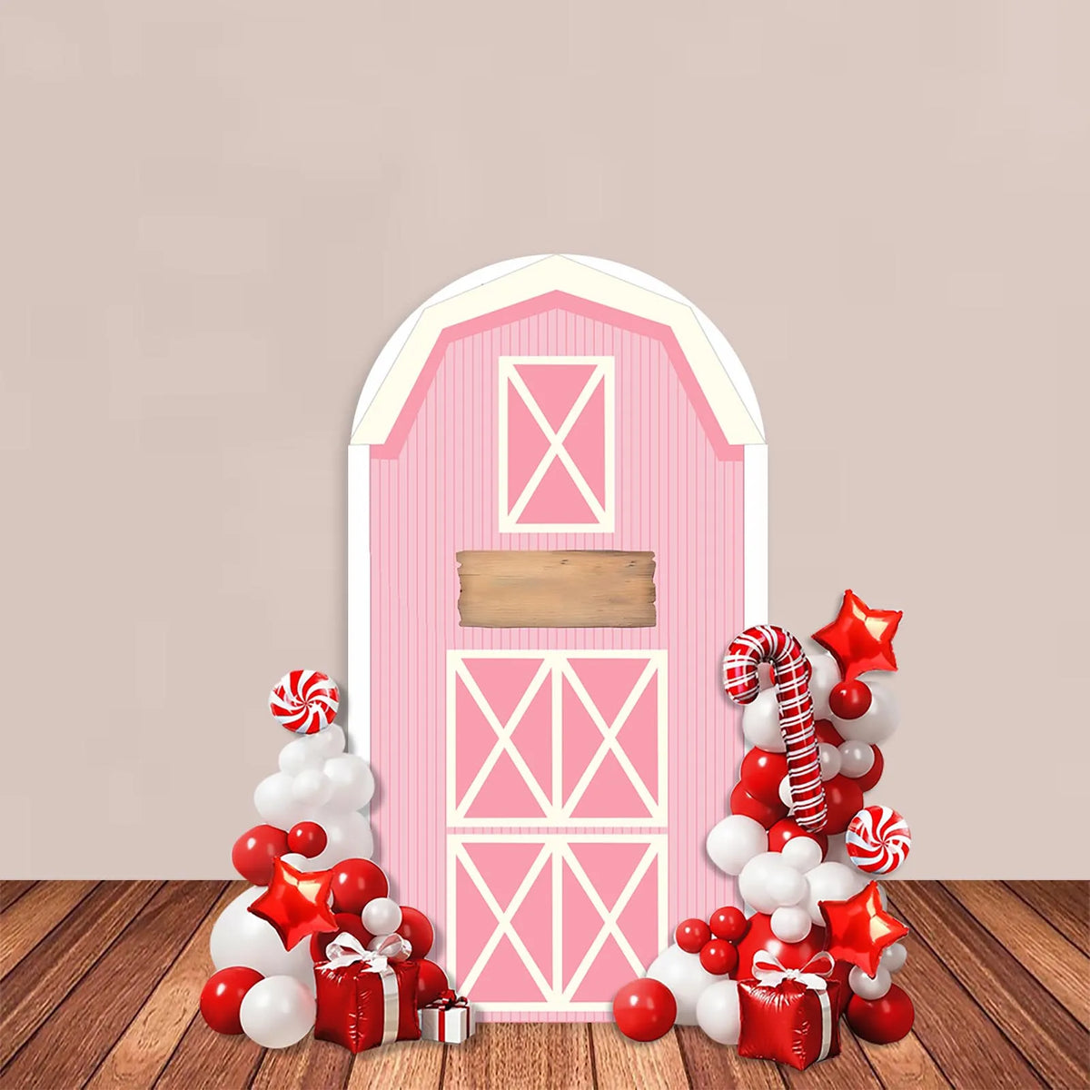 Farm-Themed Arch Backdrop Cover, Stand Excluded
