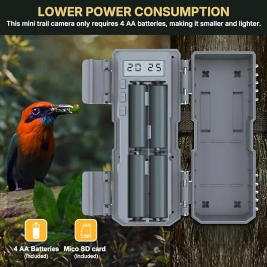 Mini Trail Camera 2 Pack with 32MP Photos and 1080P Video