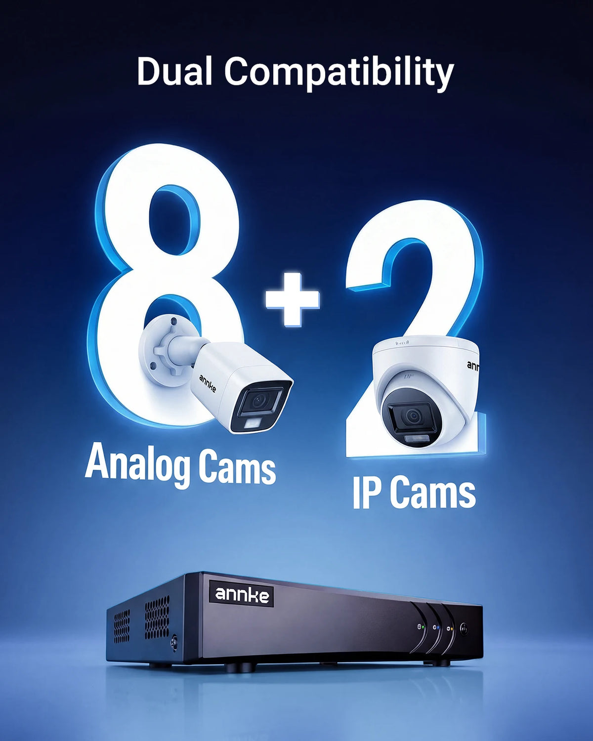 8 Channel 3K Lite 5-in-1 CCTV DVR with Human & Vehicle Detection