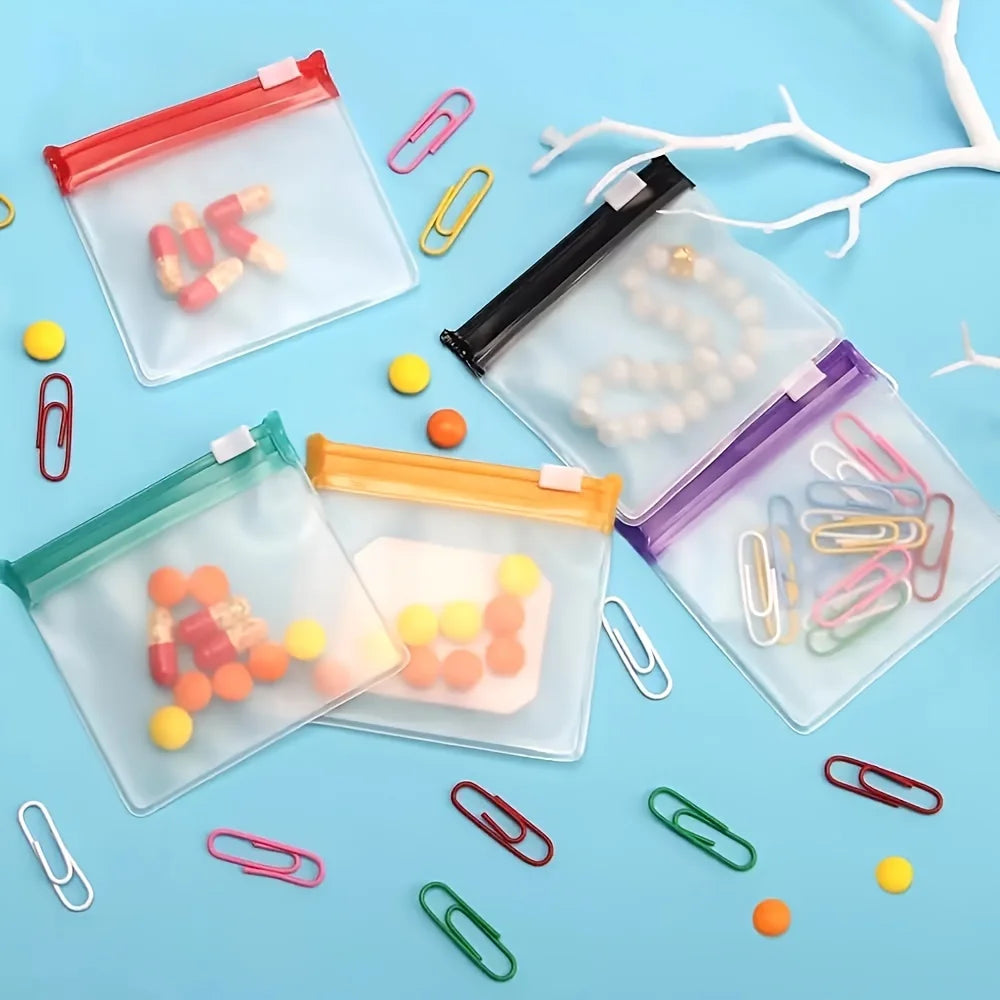 Opätovne použiteľné vrecká na tabletky na zips - sada 7 ks