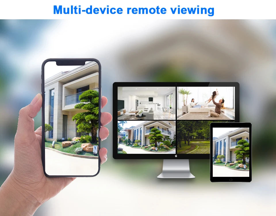 Cámara de seguridad IP 4K mini con audio, visión nocturna, impermeable