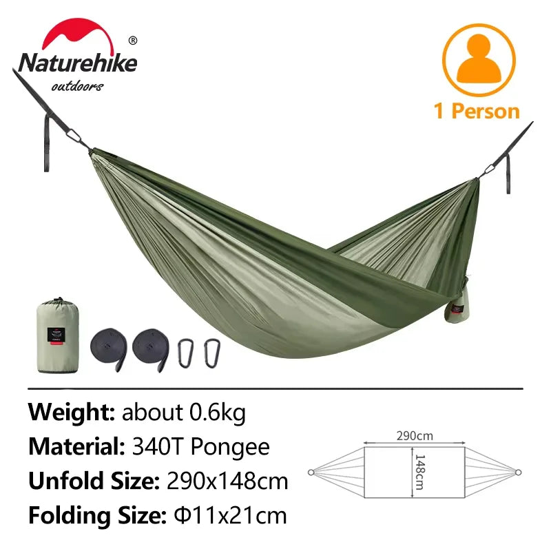 Ultralight 2 Person Camping Hammock with 200kg Load Capacity