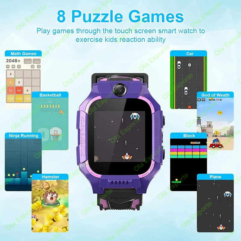 Montre connectée d’enfants avec appels 2G et bouton SOS