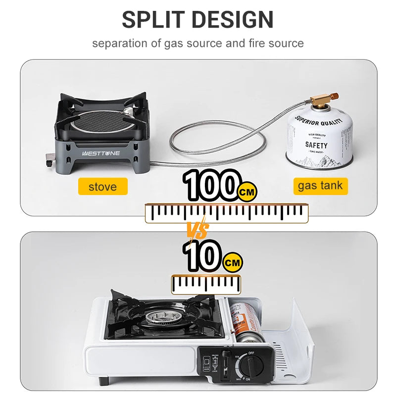 Portable Infrared Gas Stove with Electronic Ignition for Camping
