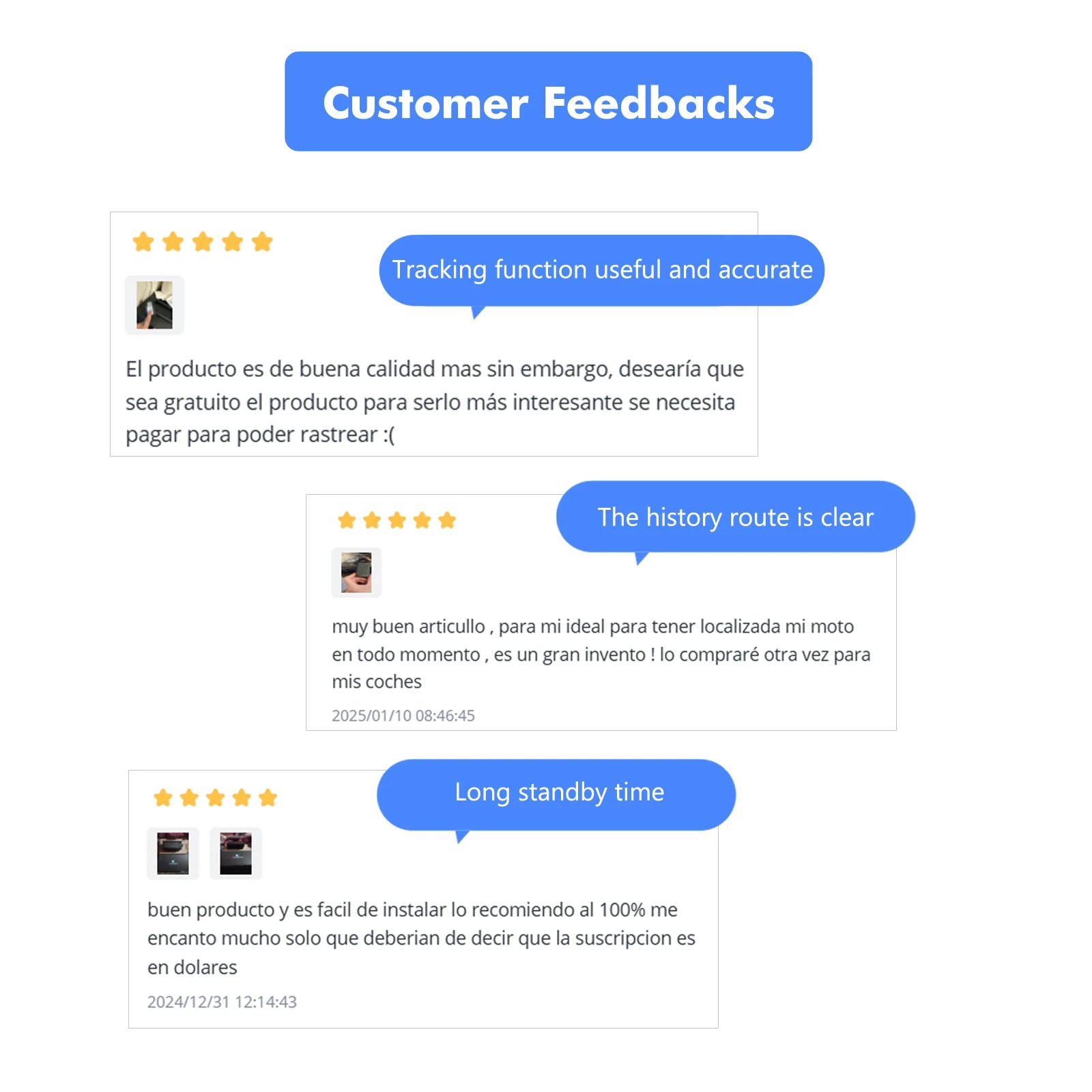 Rastreador GPS 4G con batería de 7500mAh, 45 días en espera y seguimiento en tiempo real