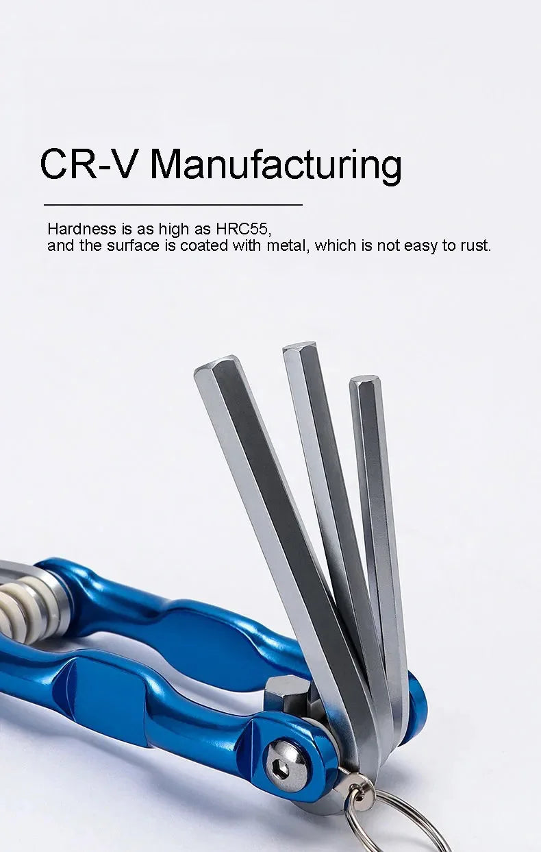 Portable Folding Hex Wrench Allen Set Metal Metric System Torx Hexagonal Spanner Screwdriver Hex Key High Quality Hand Tool