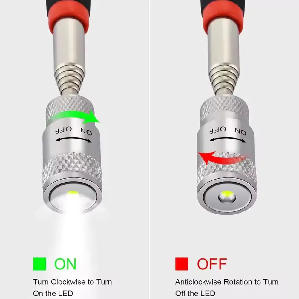 Telescopic Magnetic Pickup Tool with LED Head