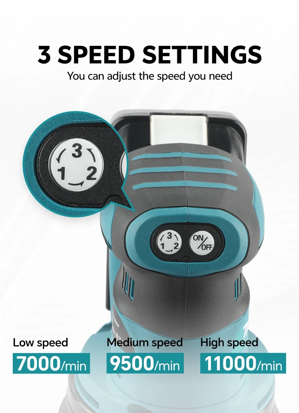 Makita 18V Cordless Random Orbit Sander for Smooth Wood Finishing