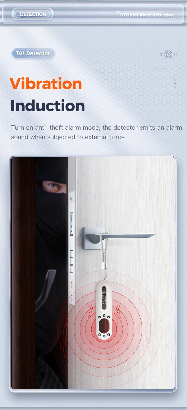 Smart Detector with Night Vision, LED Display, GPS Tracking and Camera Detection