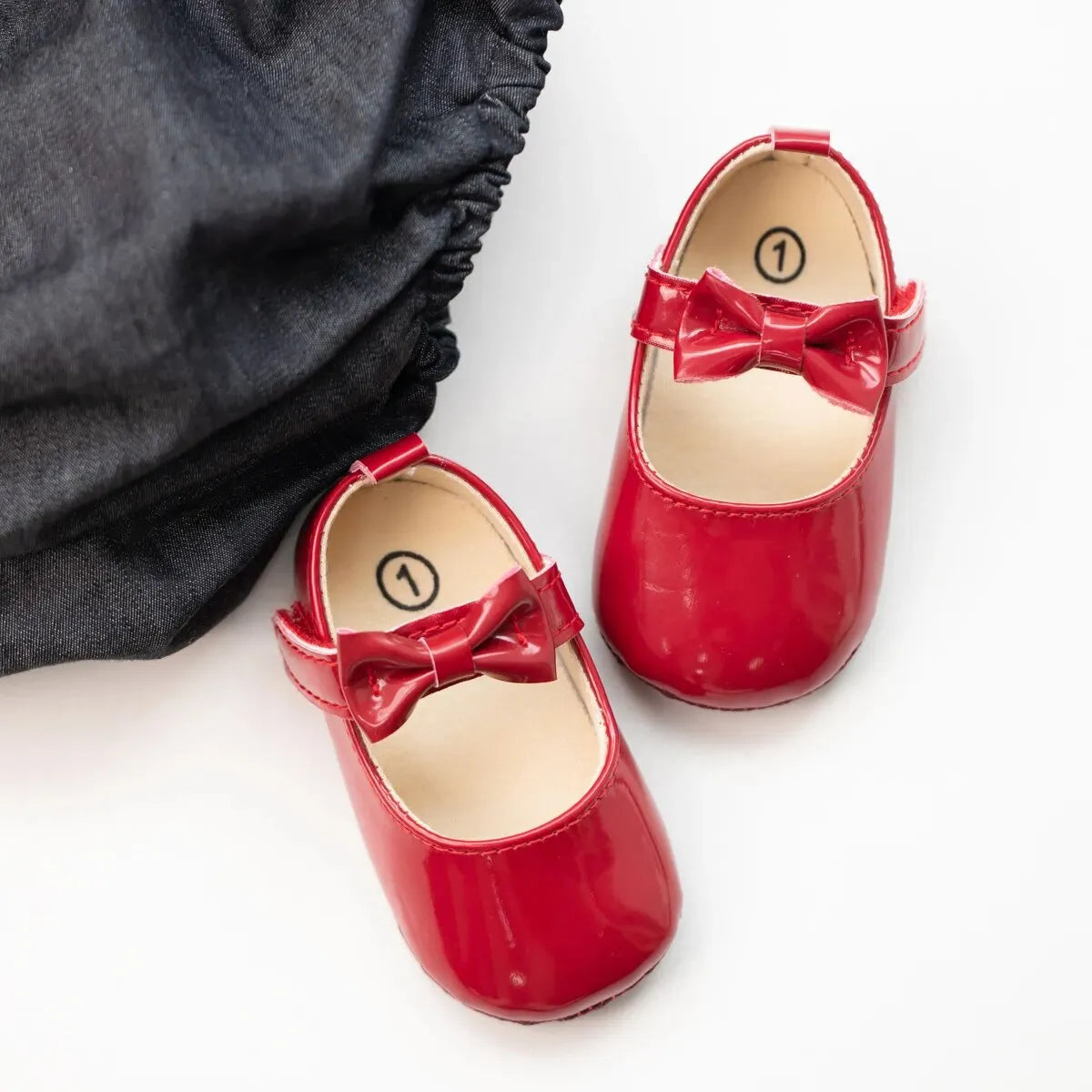 Baby Girl Dress Shoes with Bowknot Soft Sole Princess Style