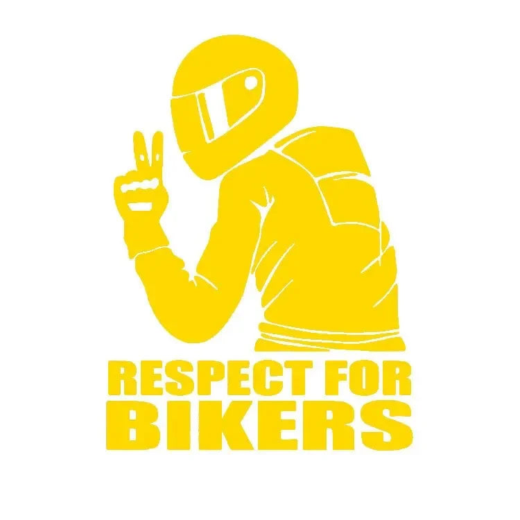 1pc Respect Biker Sticker For On Car Motorcycle Vinyl 3D Stickers Motorcycle Vinyl 3D Stickers And Decals
