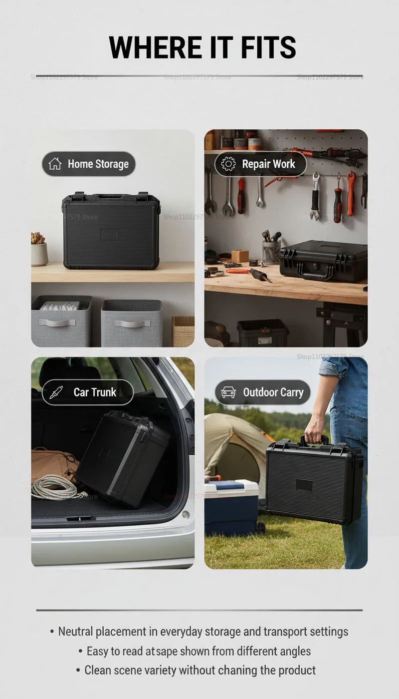 Foam-Lined Hard Storage Case