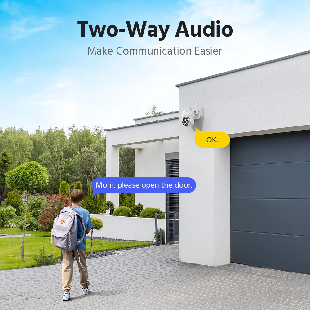5MP WiFi PT Security Camera System with 4CH NVR