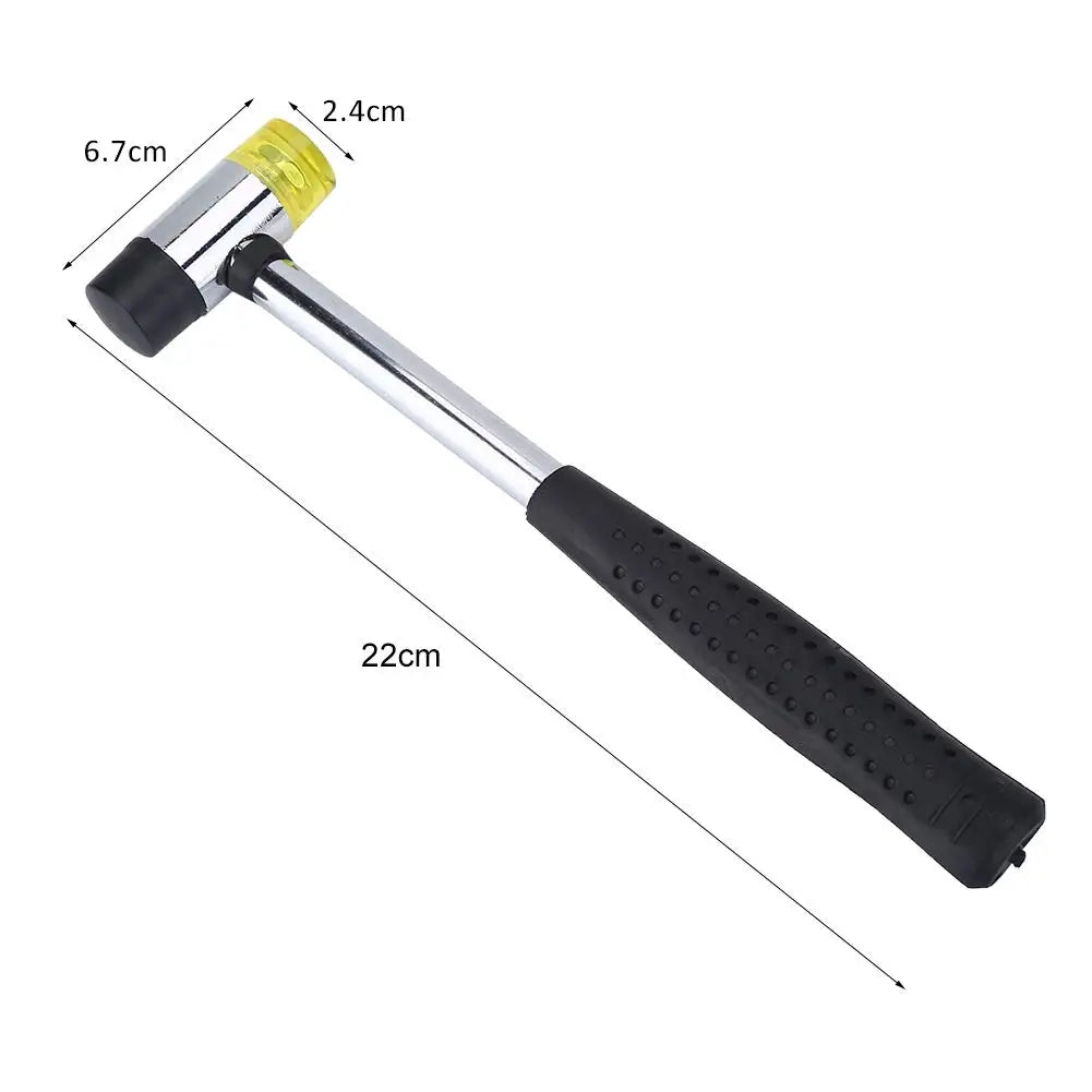 Double-Headed Fret Hammer with Replaceable Faces