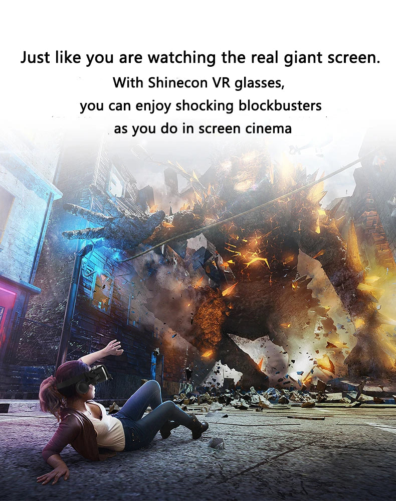 VR brýle 3D virtuální realita, headset, helma, čočky, brýle, chytré pro smartphony, mobilní hry, sada Viar Viewer
