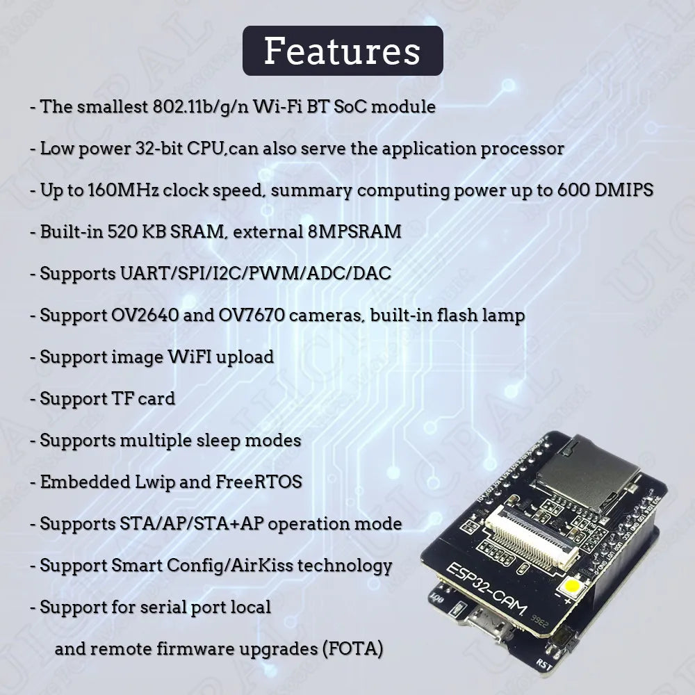 ESP32-CAM OV2640 Camera Module Kit