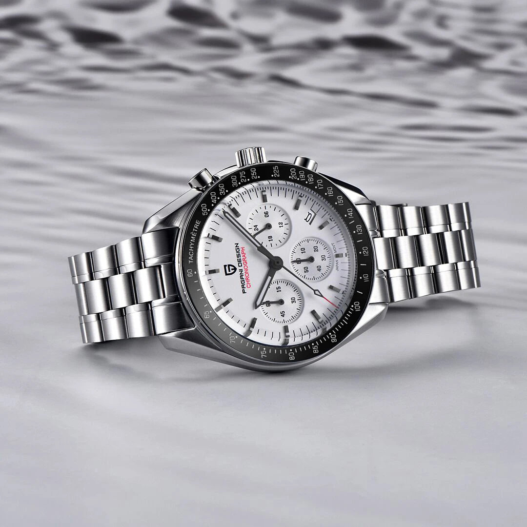 Pagani Design Chronograph Quartz Watch Men's Sapphire Steel 100M