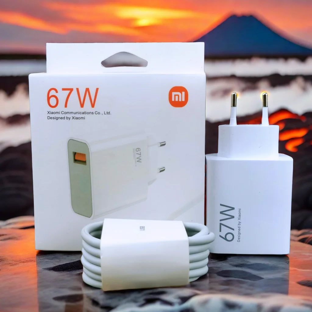 Cargador USB-A EU de 67 W con cable USB-C