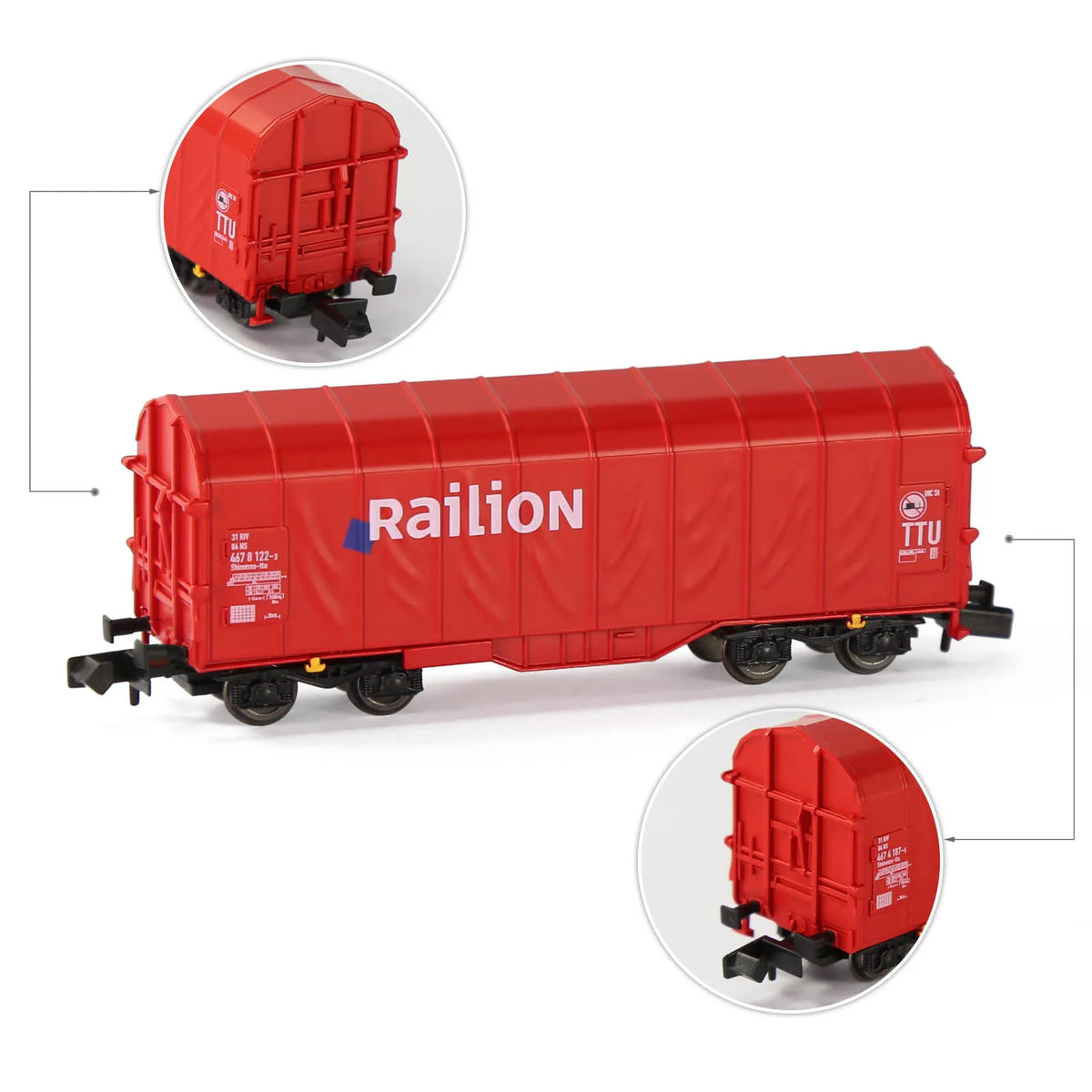 N-típusú fedett tekercs wagon C15062, 1:160