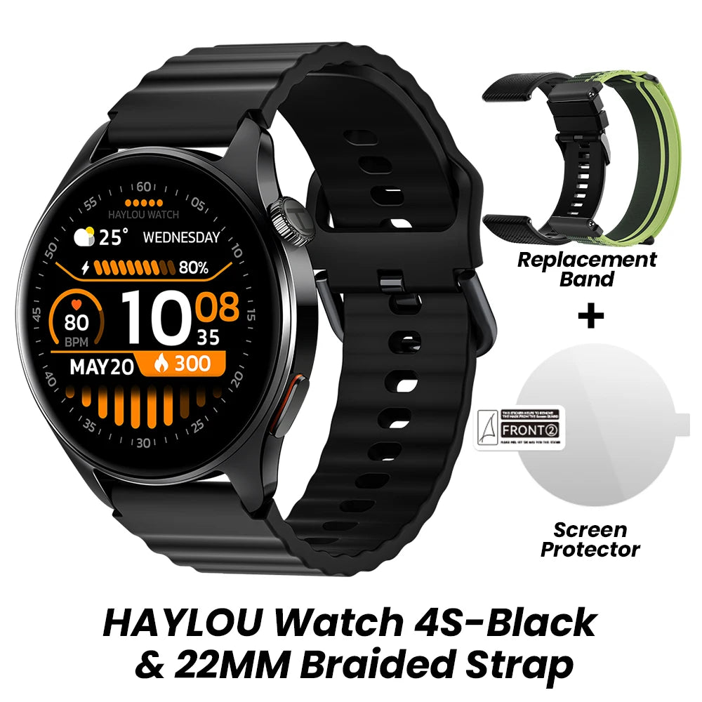 HAYLOU Watch 4S ceas GPS cu afișaj AMOLED de 1,43 inch