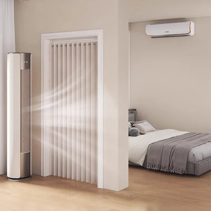 Foldable Door Curtain with Hooks, Privacy and Thermal Insulation