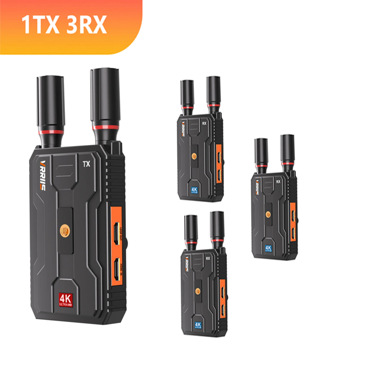 4K Wireless HDMI Transmitter and Receiver Extender Kit