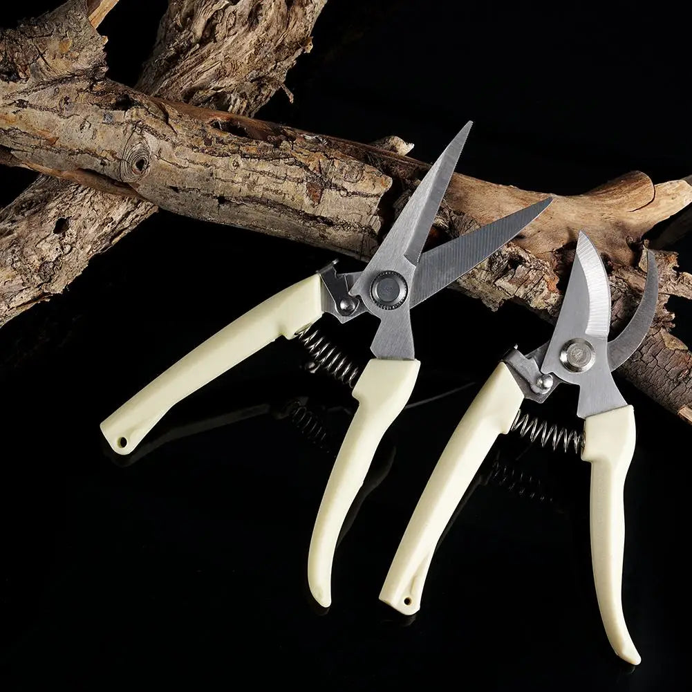 Bypass Pruning Shears with SK-5 Steel Blade, Yellow