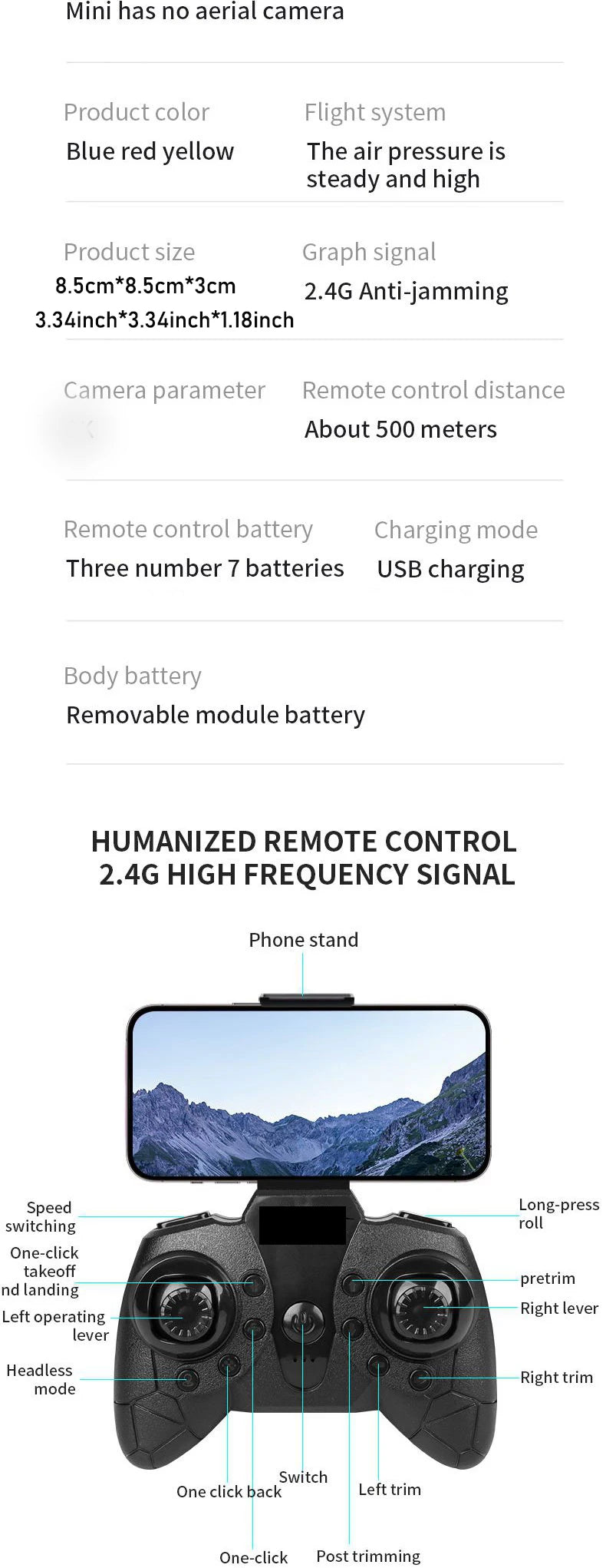 Dowellin D12 Çift Kameralı Mini Drone Çocuklar İçin