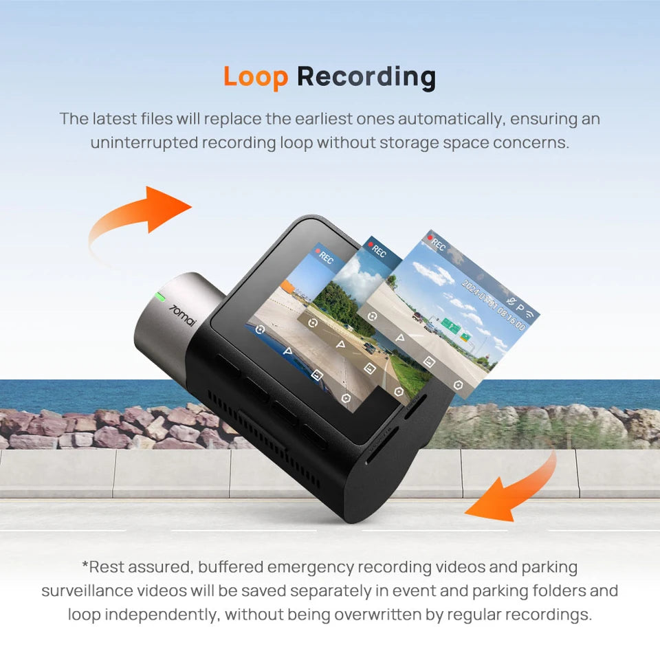 1944P HDR GPS Dash Cam with ADAS and Optional Rear Camera