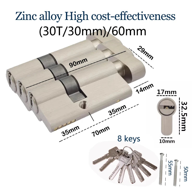 Thumbturn Door Lock Cylinders, Keyed-Alike Options
