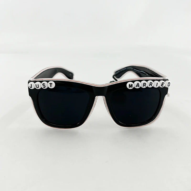 1PC Light Up LED Glasses Glow Sunglasses EL Wire Neon Glasses Glow in The Dark Party Supplies Neon Party Favors for Kids Adults