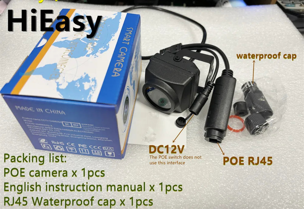 IP66 8MP POE Outdoor Security Camera with Motion Detection
