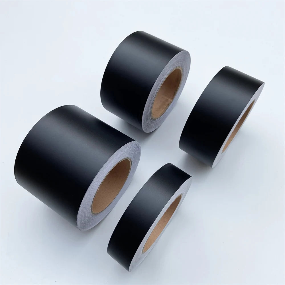 Mattsvart vinylwrapband | Bredd- och längdalternativ