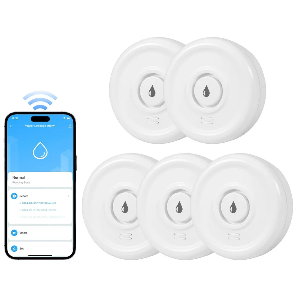 Tuya Water Leak Detector with App Monitoring