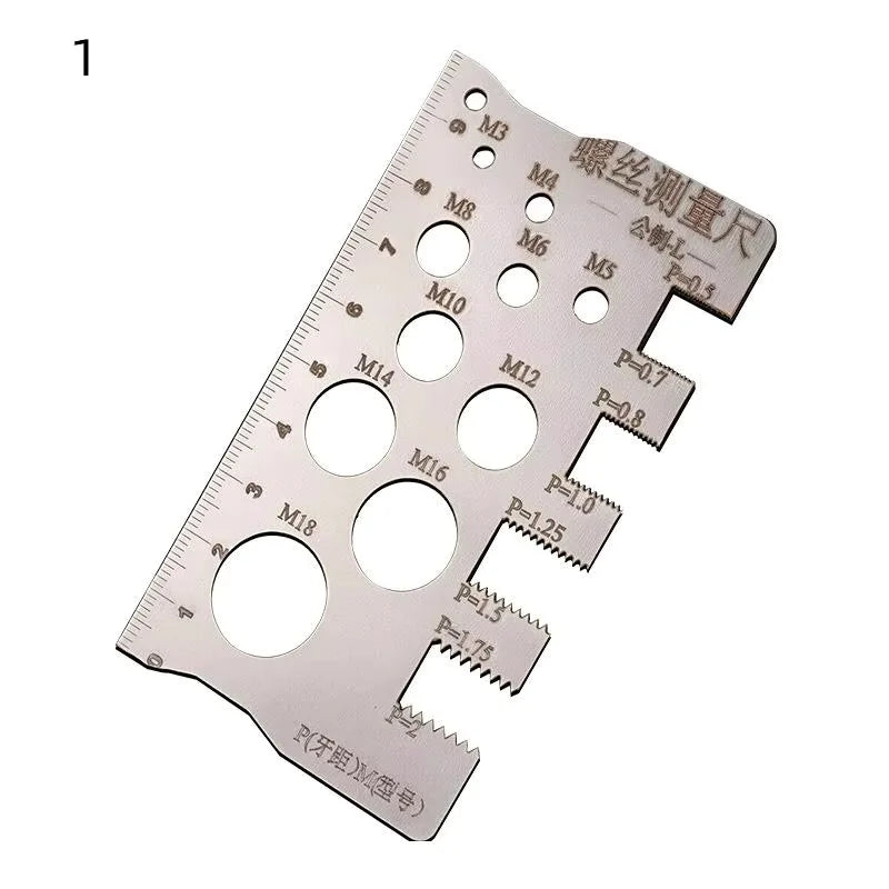 Screw Thread Pitch and Diameter Gauge