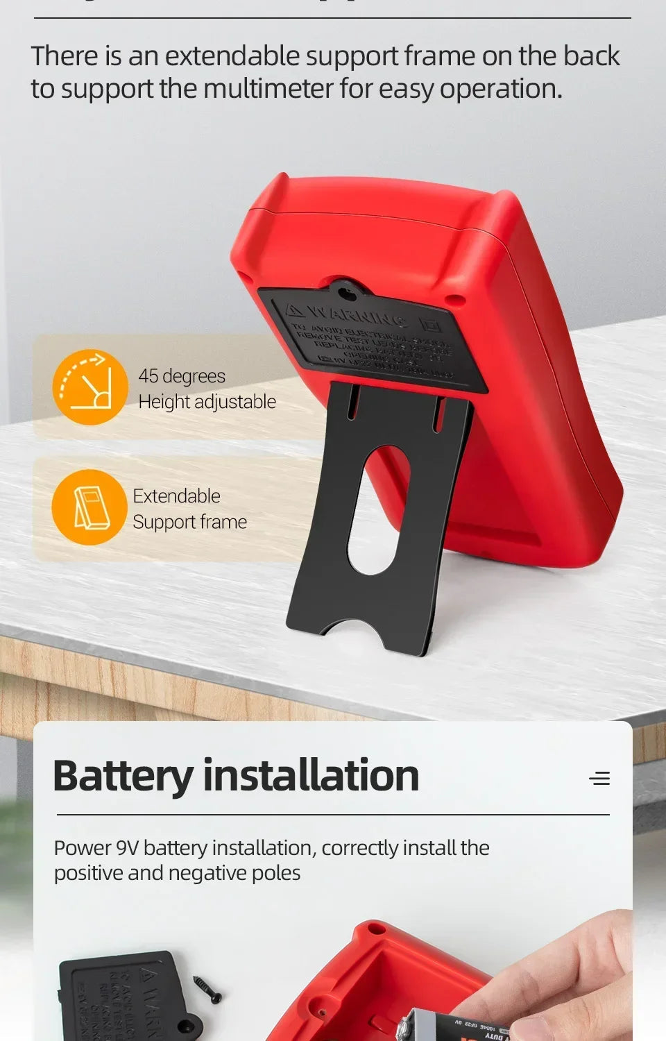 Digital Multimeter Professional 1999 Counts ANENG DM850 AC/DC Votage Current Tester Eletric Automatic Ohm Ammeter Detector Tools
