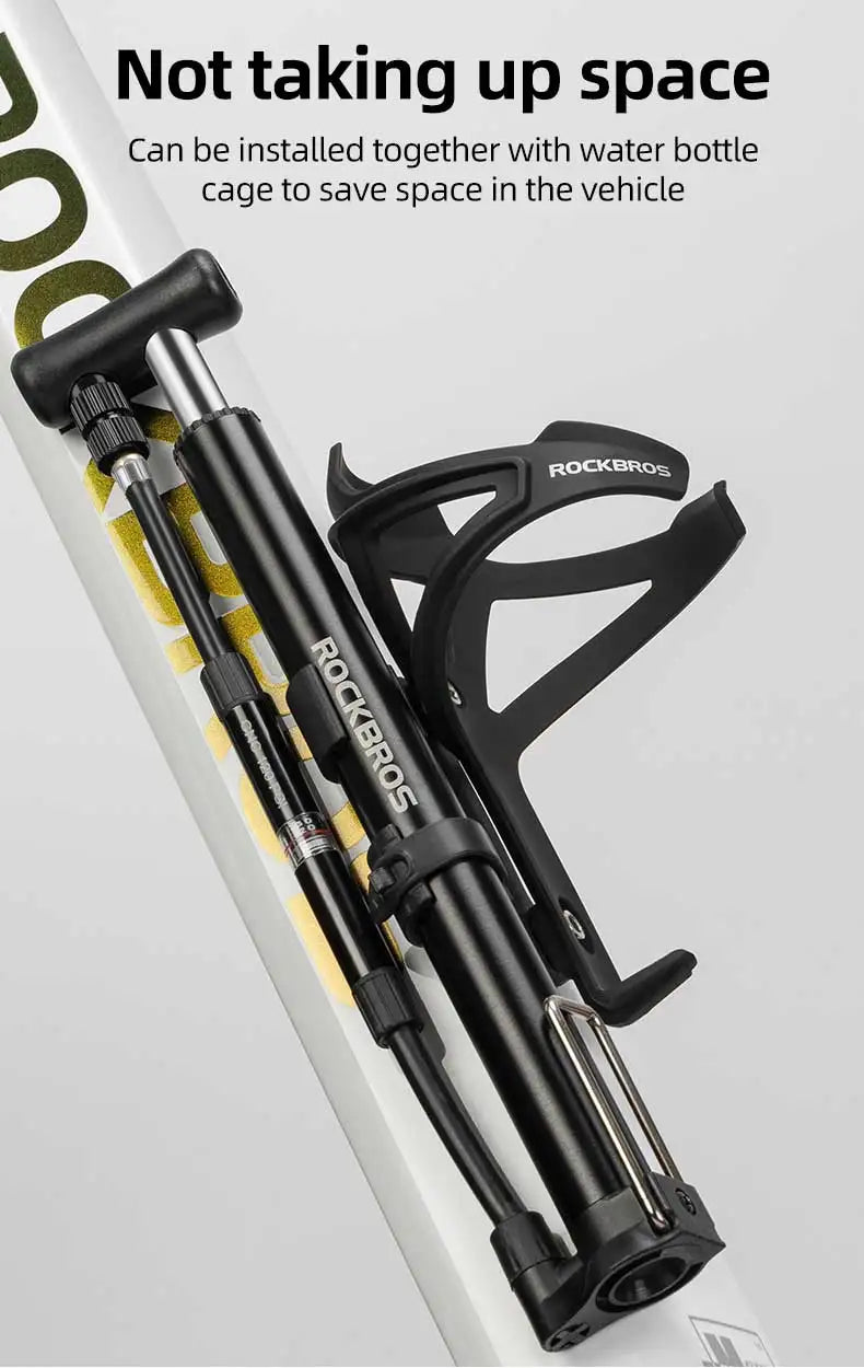 Přenosná pumpa na kolo 120 PSI s manometrem pro ventily Presta & Schrader