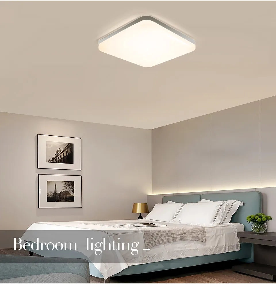 Fyrkantig LED-taklampa, 16 W eller 34 W